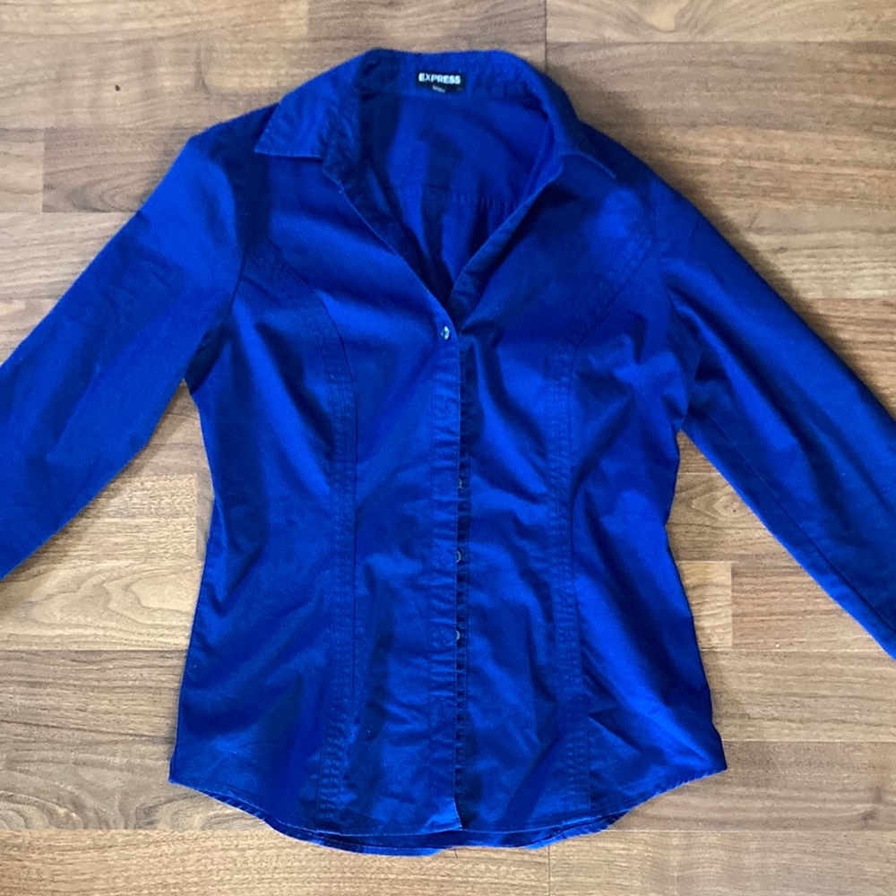 Blue blazer been worn once or twice
